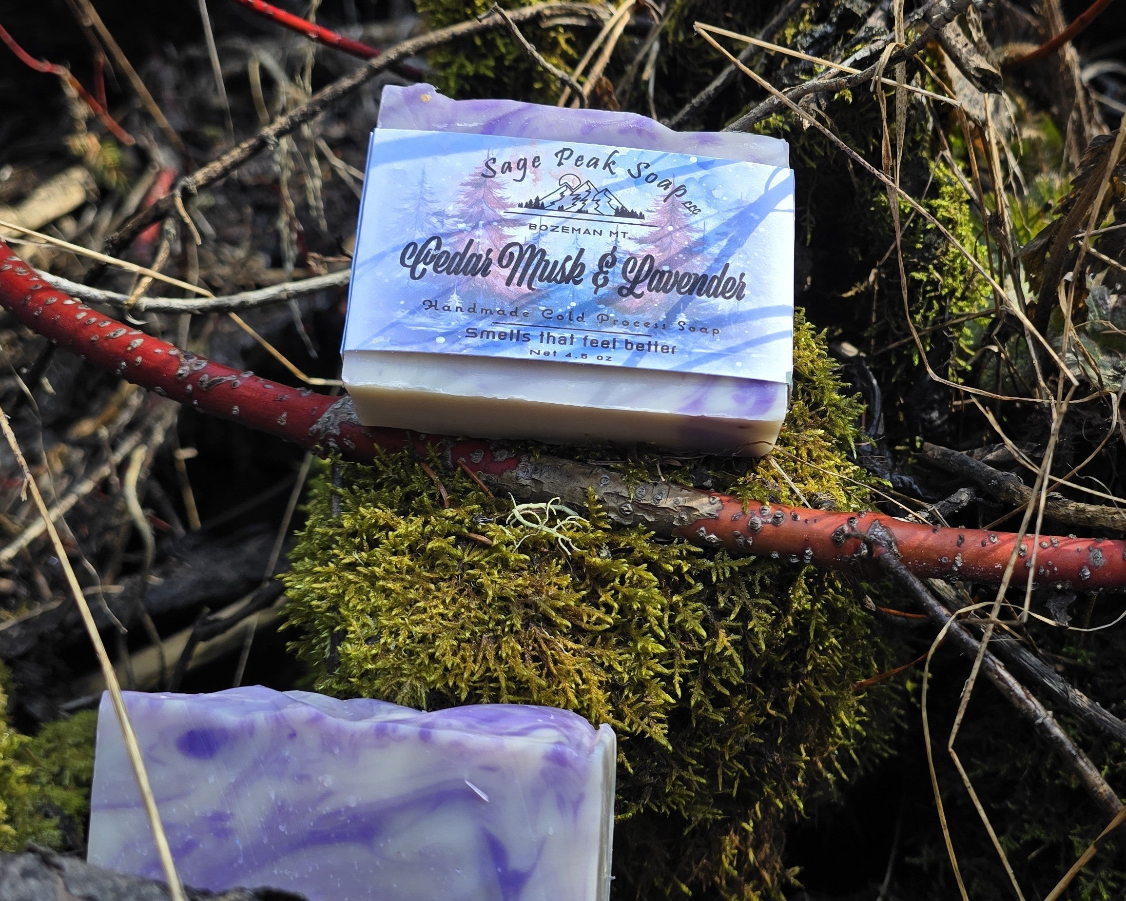 Cedar Musk and Lavender Soap Bar