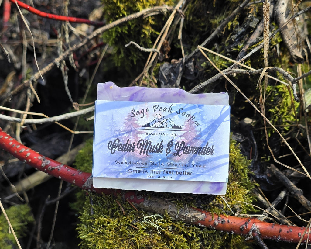 Cedar Musk and Lavender Soap Bar