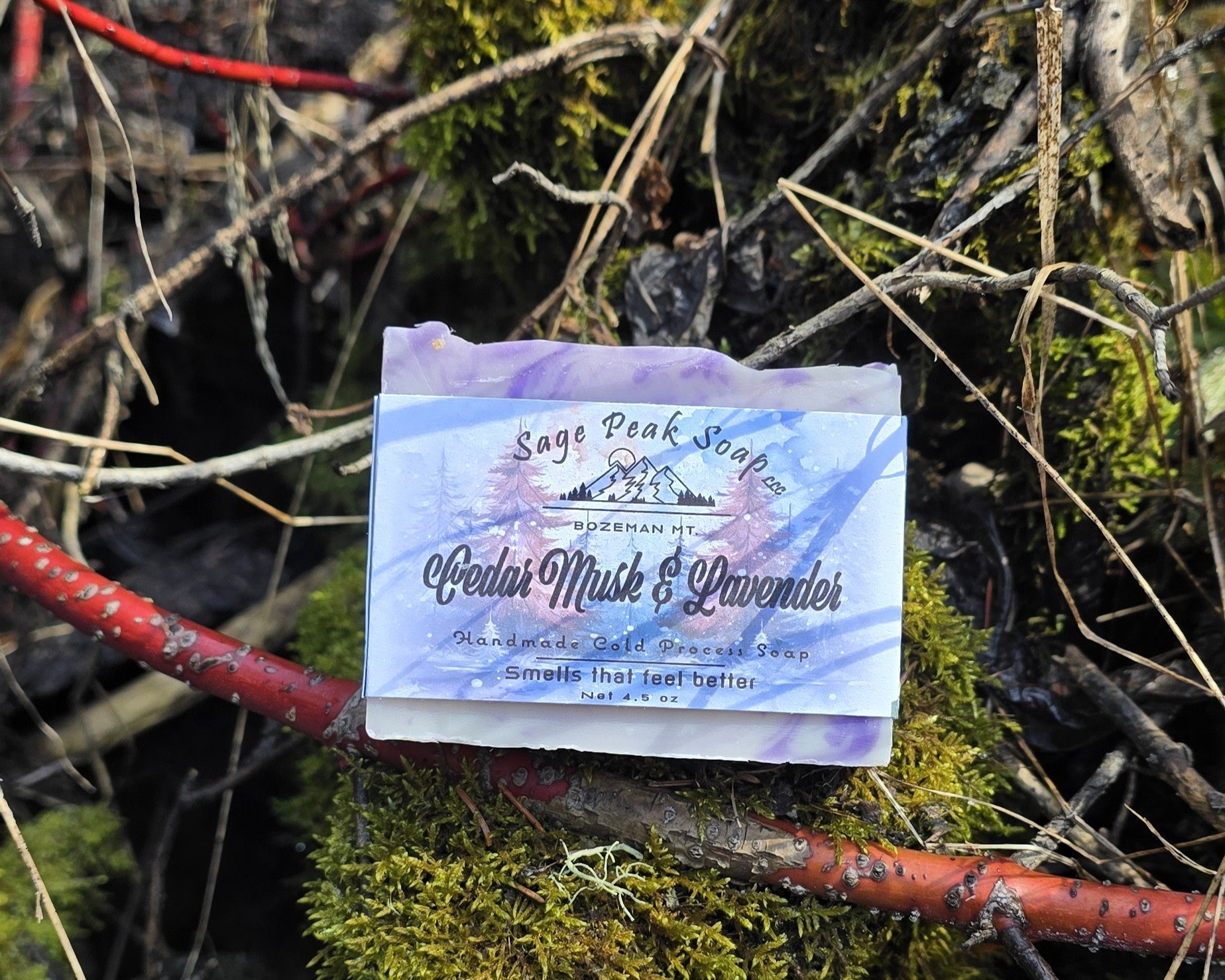 Cedar Musk and Lavender Soap Bar