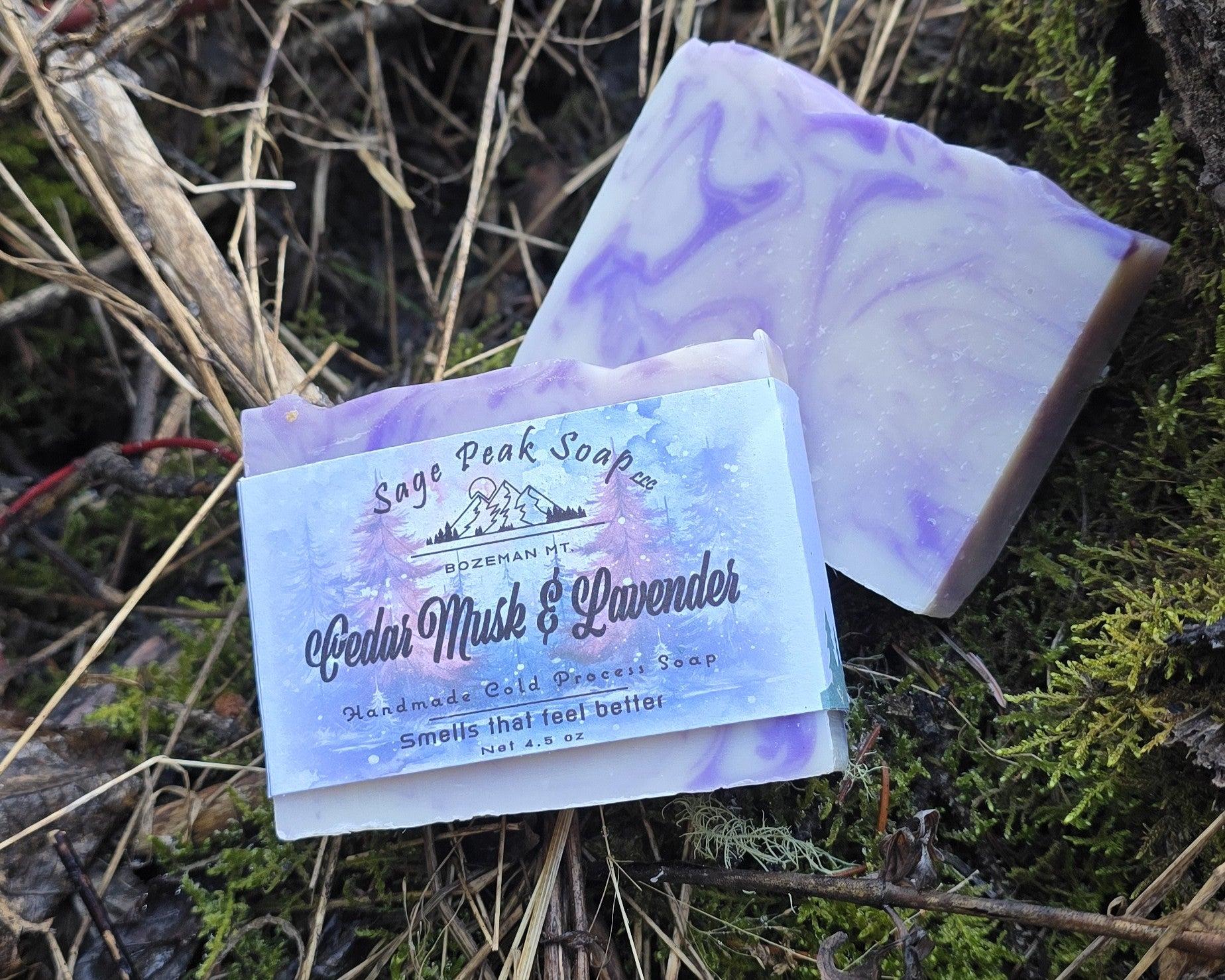 Cedar Musk and Lavender Soap Bar