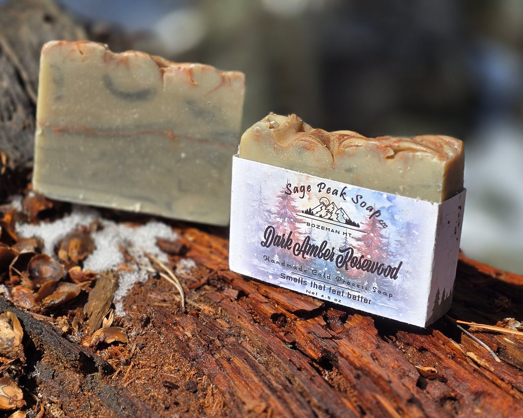 Dark Amber Rosewood Soap Bar