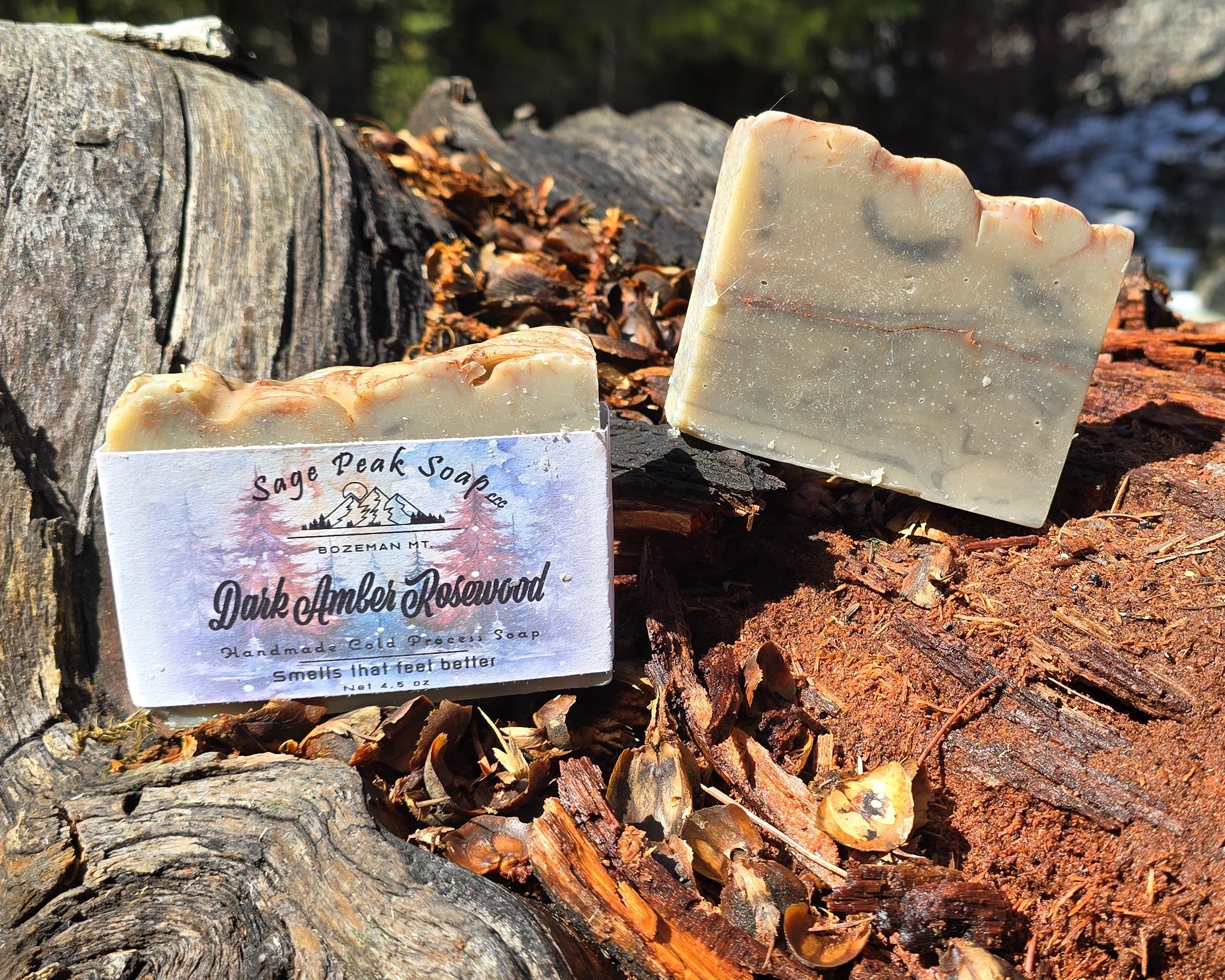Dark Amber Rosewood Soap Bar