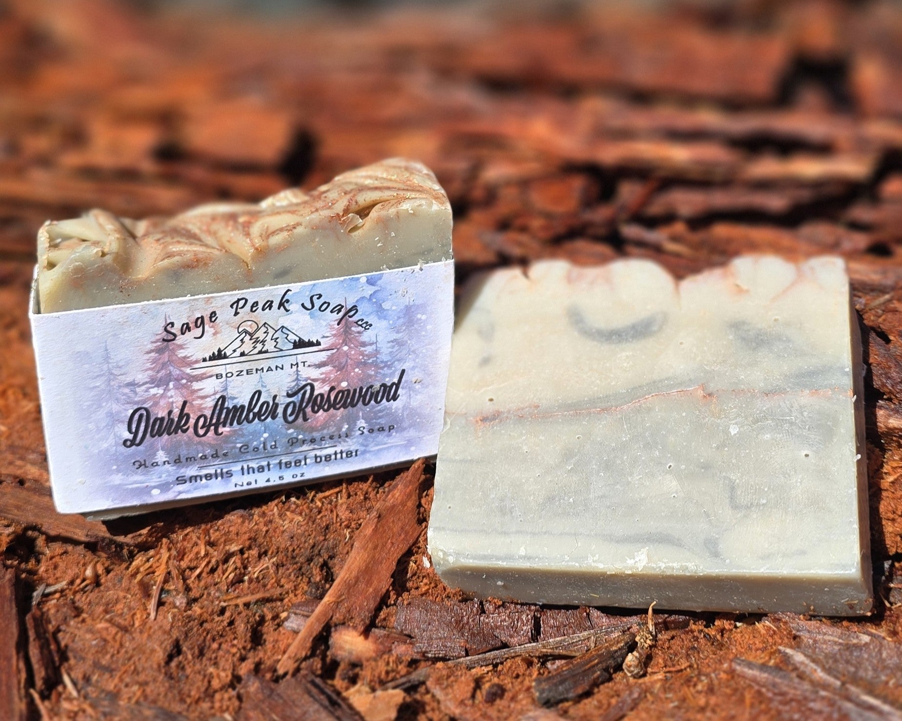 Dark Amber Rosewood Soap Bar